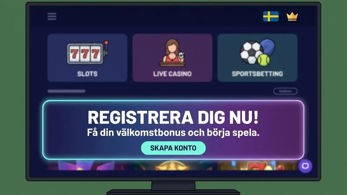 Registrera konto med bonus